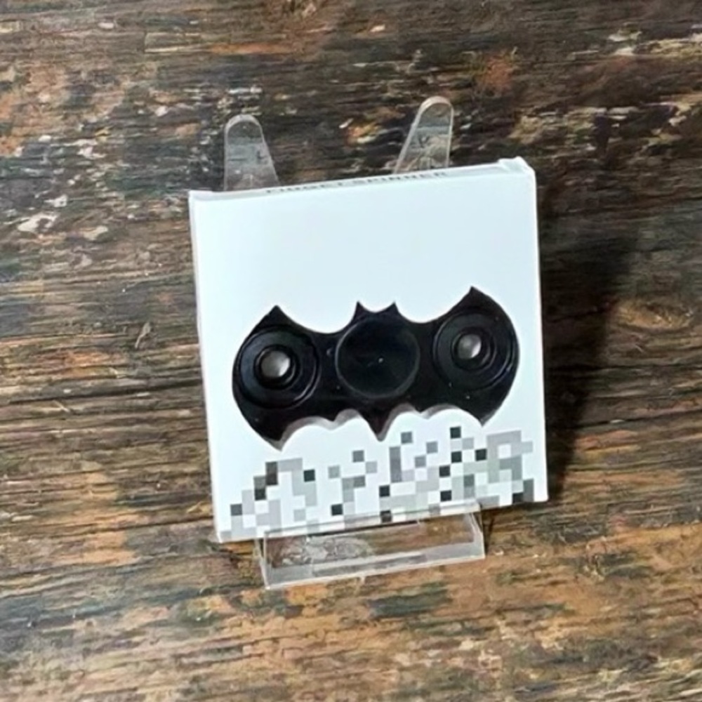 Bat-Themed Black Fidget Spinner